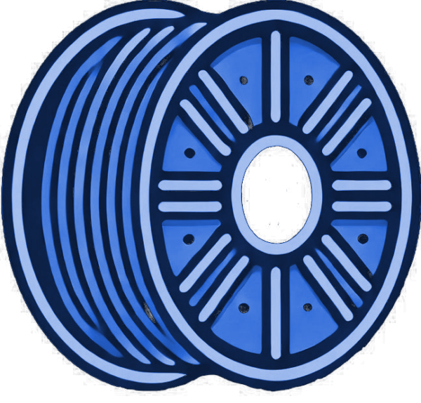 Filament Spool 1kg Blue PLA 1.75mm